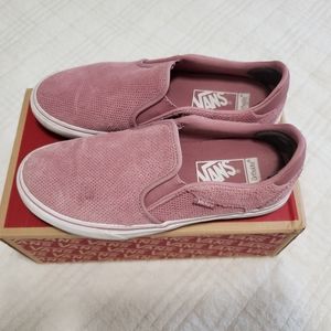 VANS Asher Deluxe Slip-on Shoes Nostalgia Rose